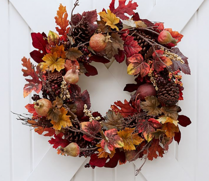 Pottery Barn Fall Wreath