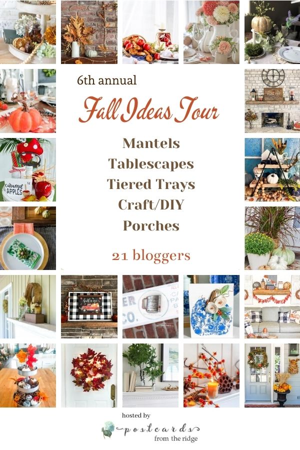 Fall ideas for mantels, tablescapes, tiered trays, crafts, and porches