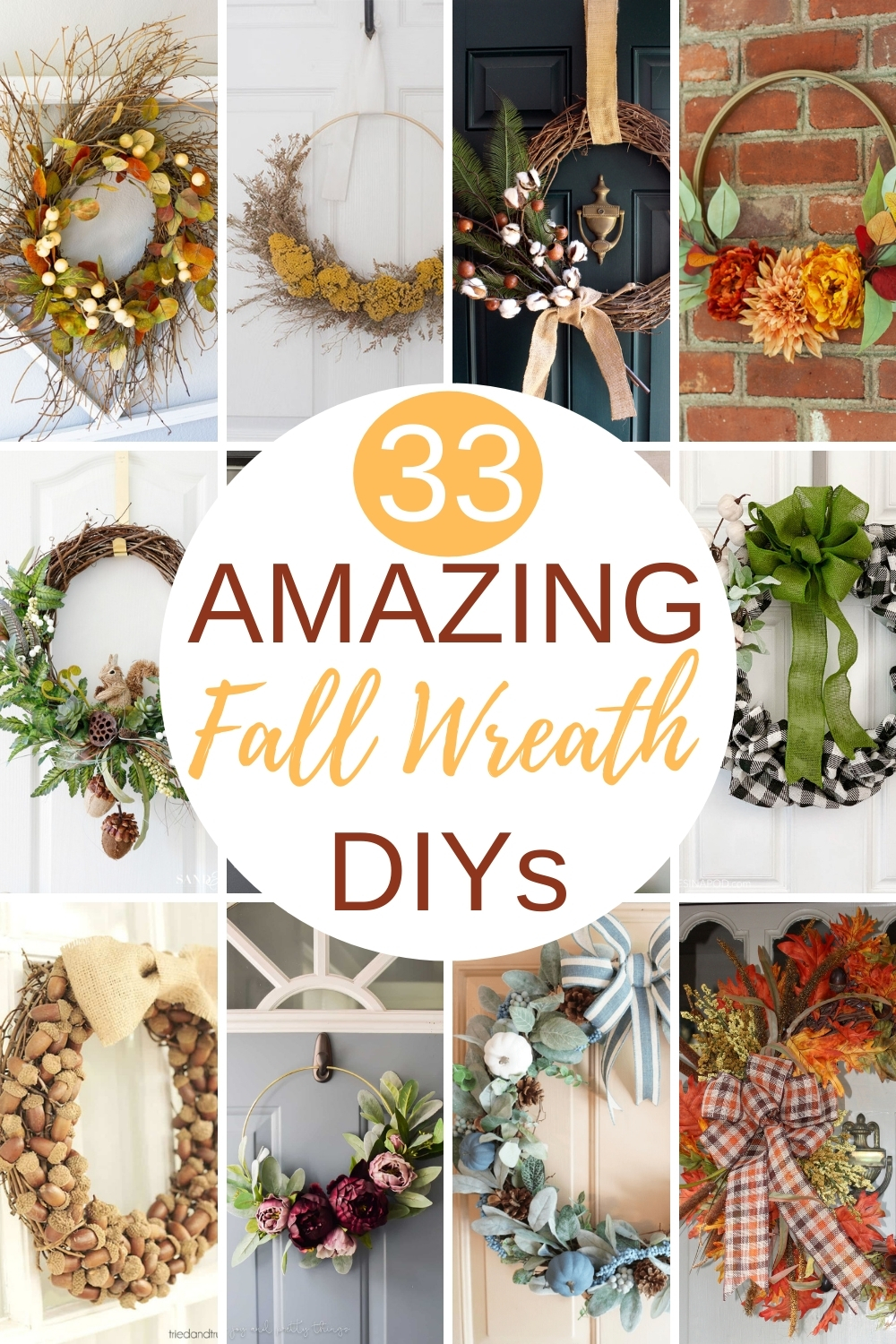 33 DIY Fall Wreath Ideas