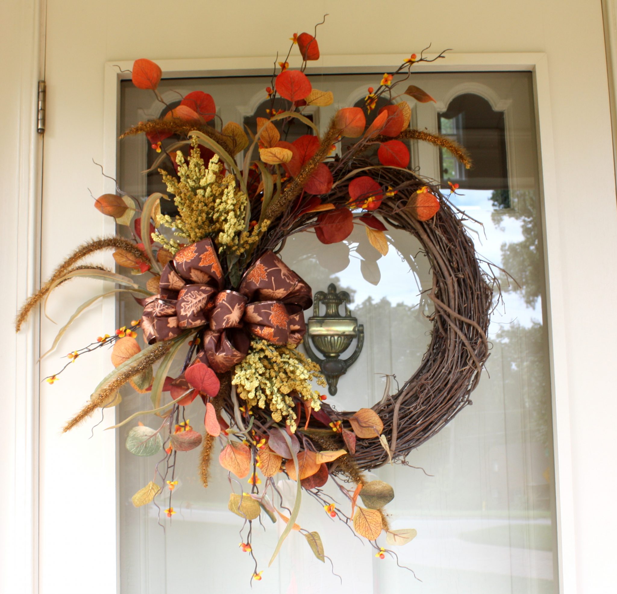 Handmade fall wreath