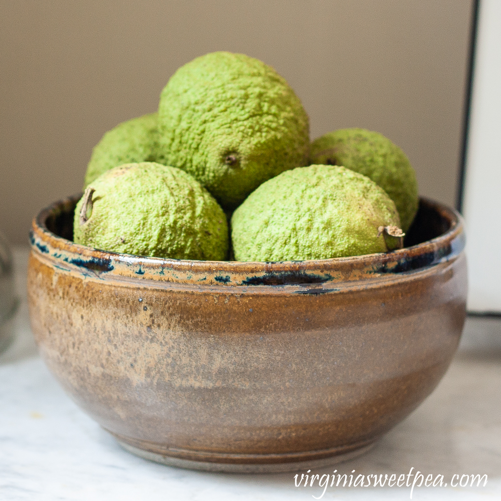 Walnuts in a North Carolina pottery bowl