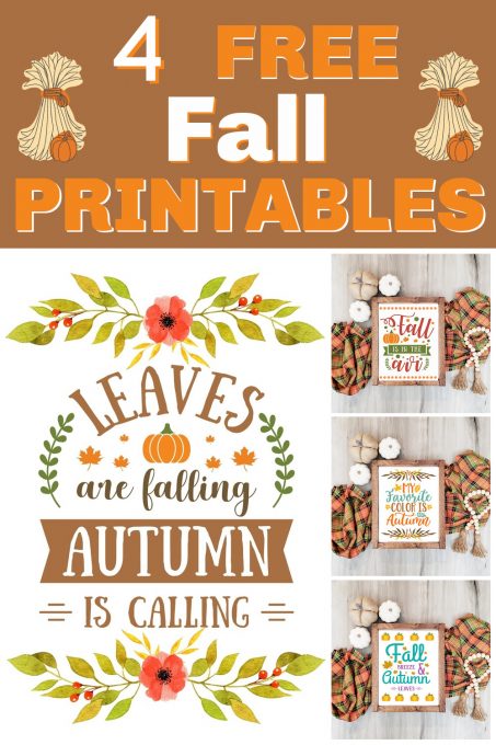 Free Fall Printables for the Home - Sweet Pea