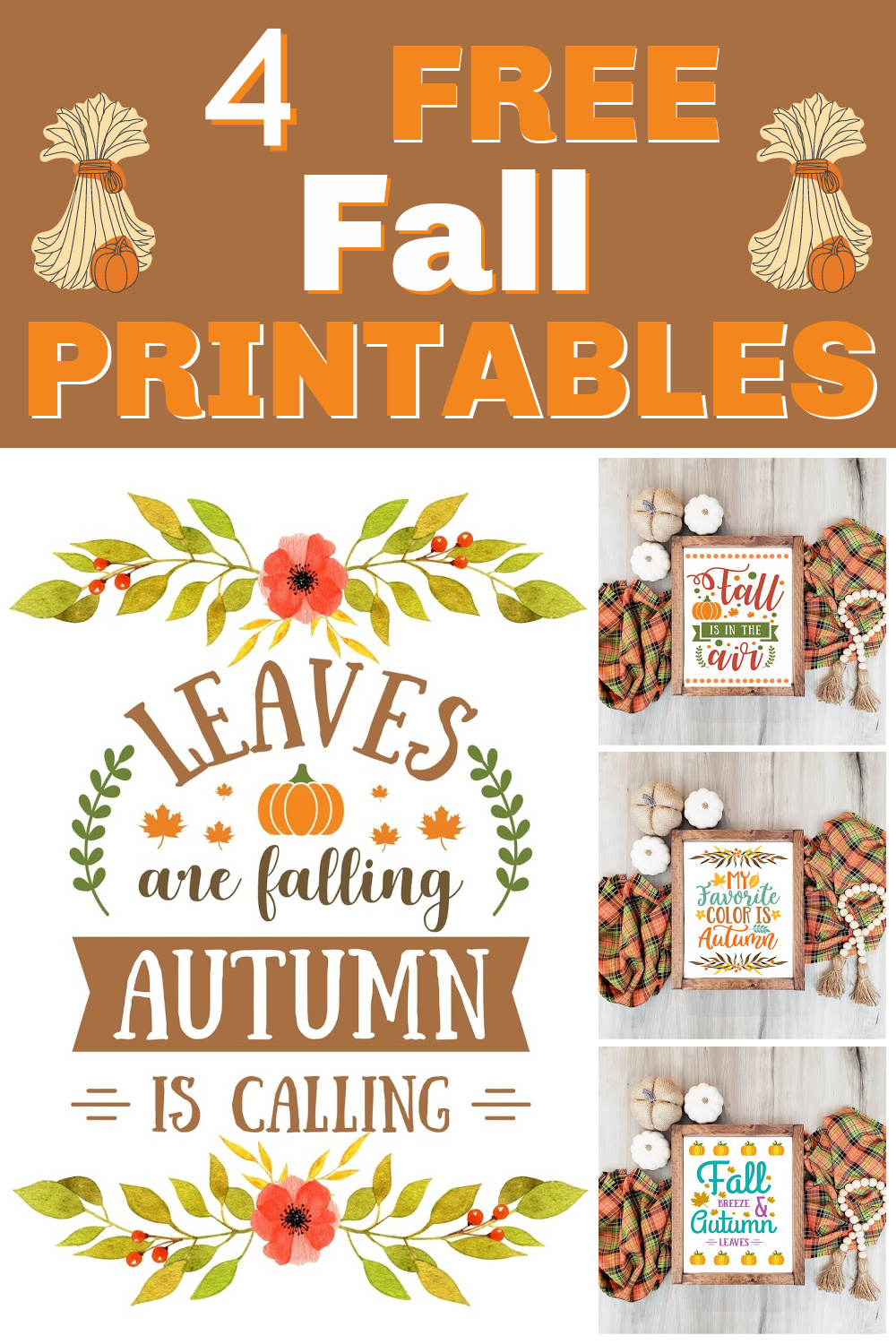 Free Fall Printables for the Home - Sweet Pea