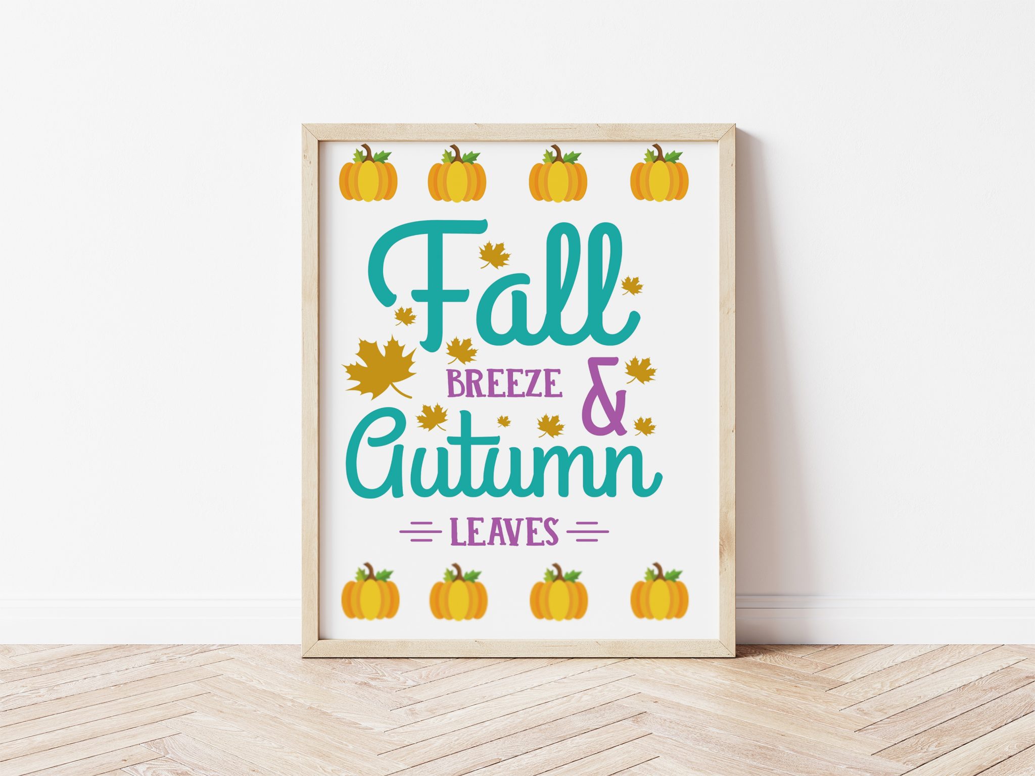 Fall Breeze and Autumn Leaves Free Printable