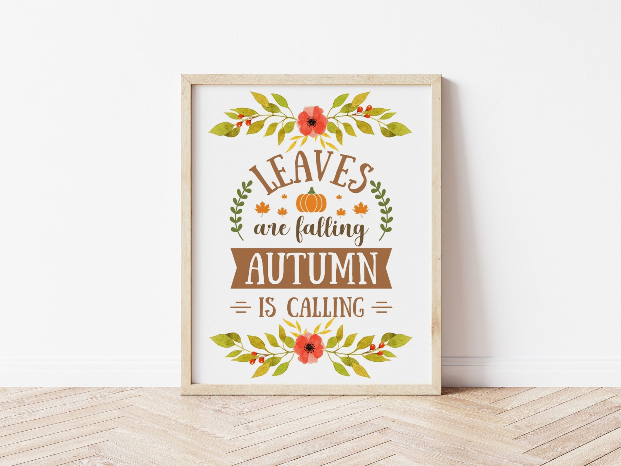 Leaves are Falling Autumn is Calling Free Printable