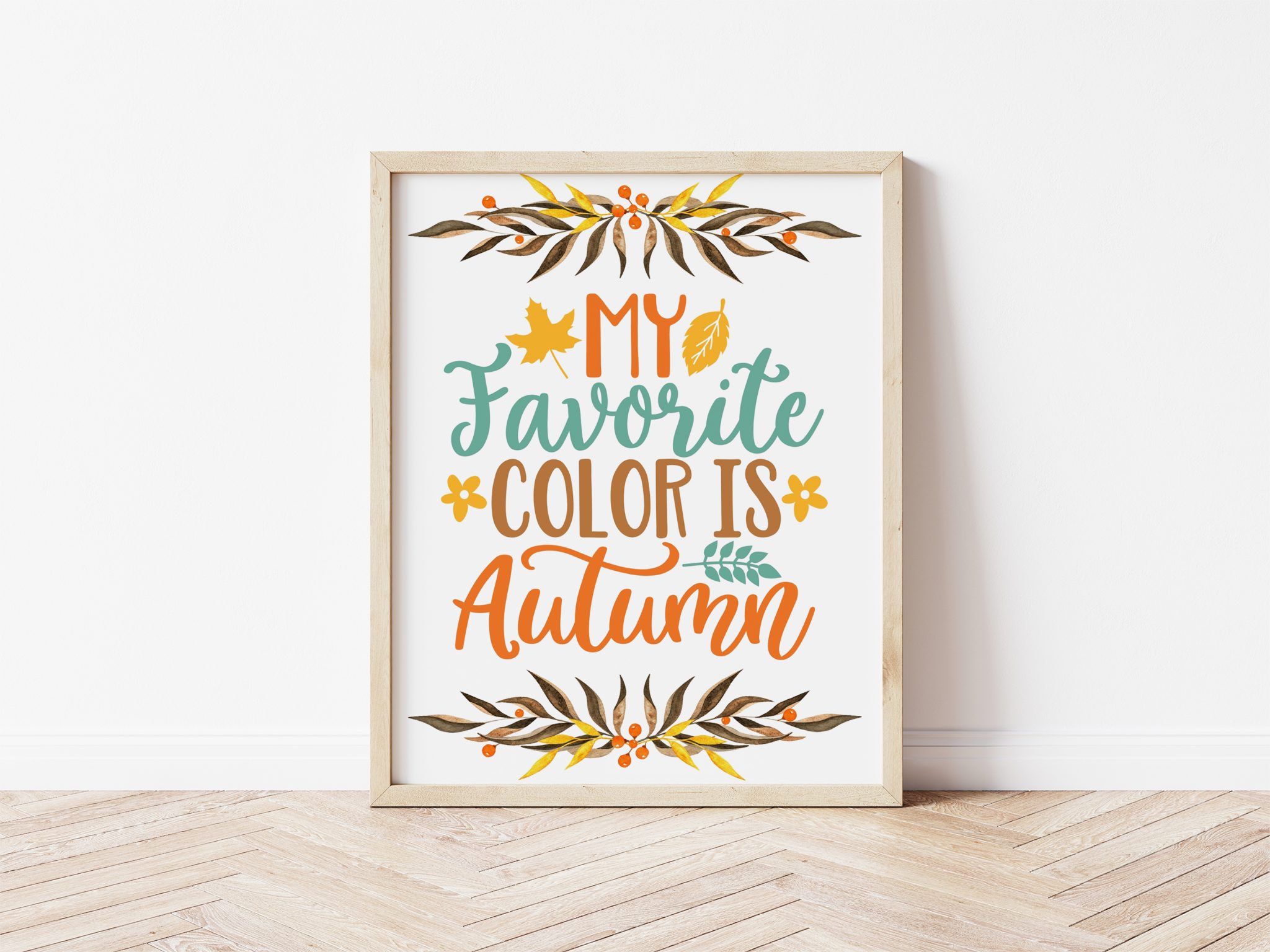 My Favorite Color is Autumn Free Printable