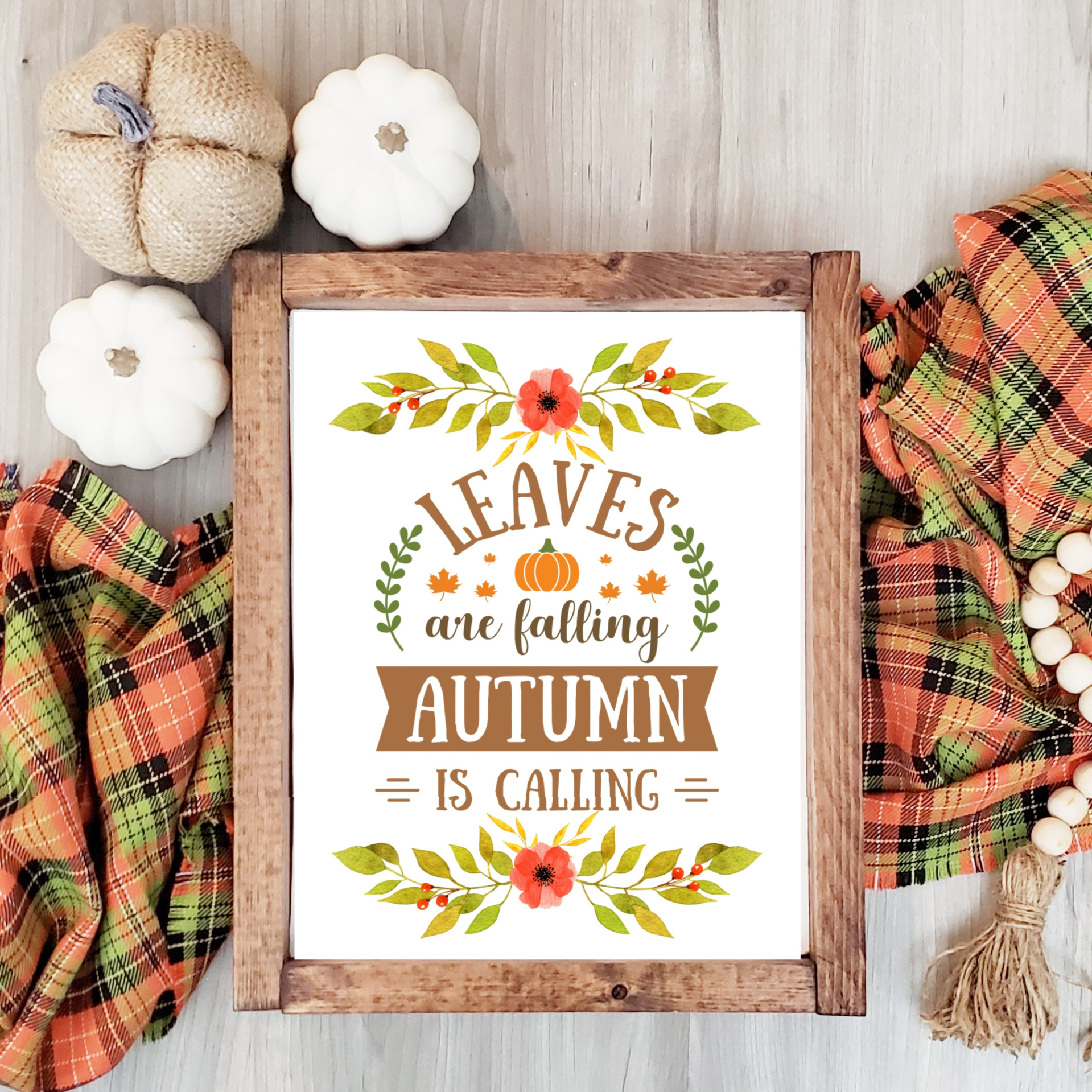 Leaves are Falling Autumn is Calling Free Printable