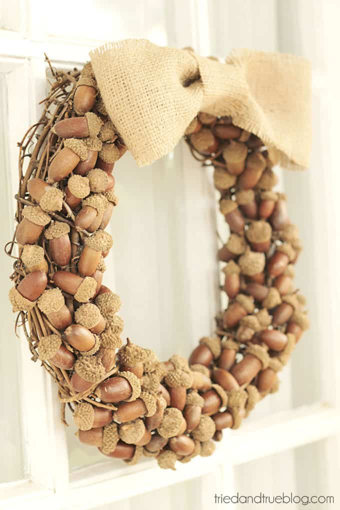 Acorn fall wreath