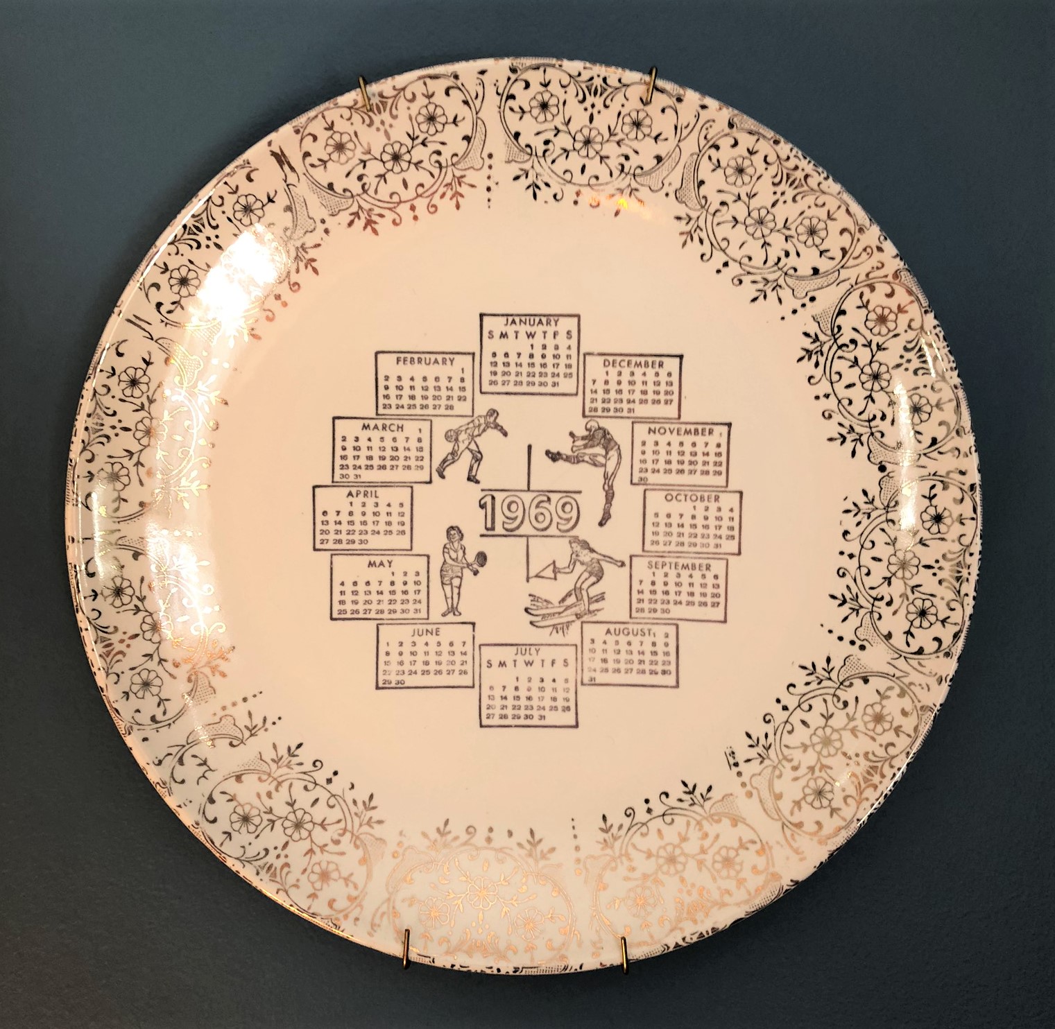 1969 Calendar Plate