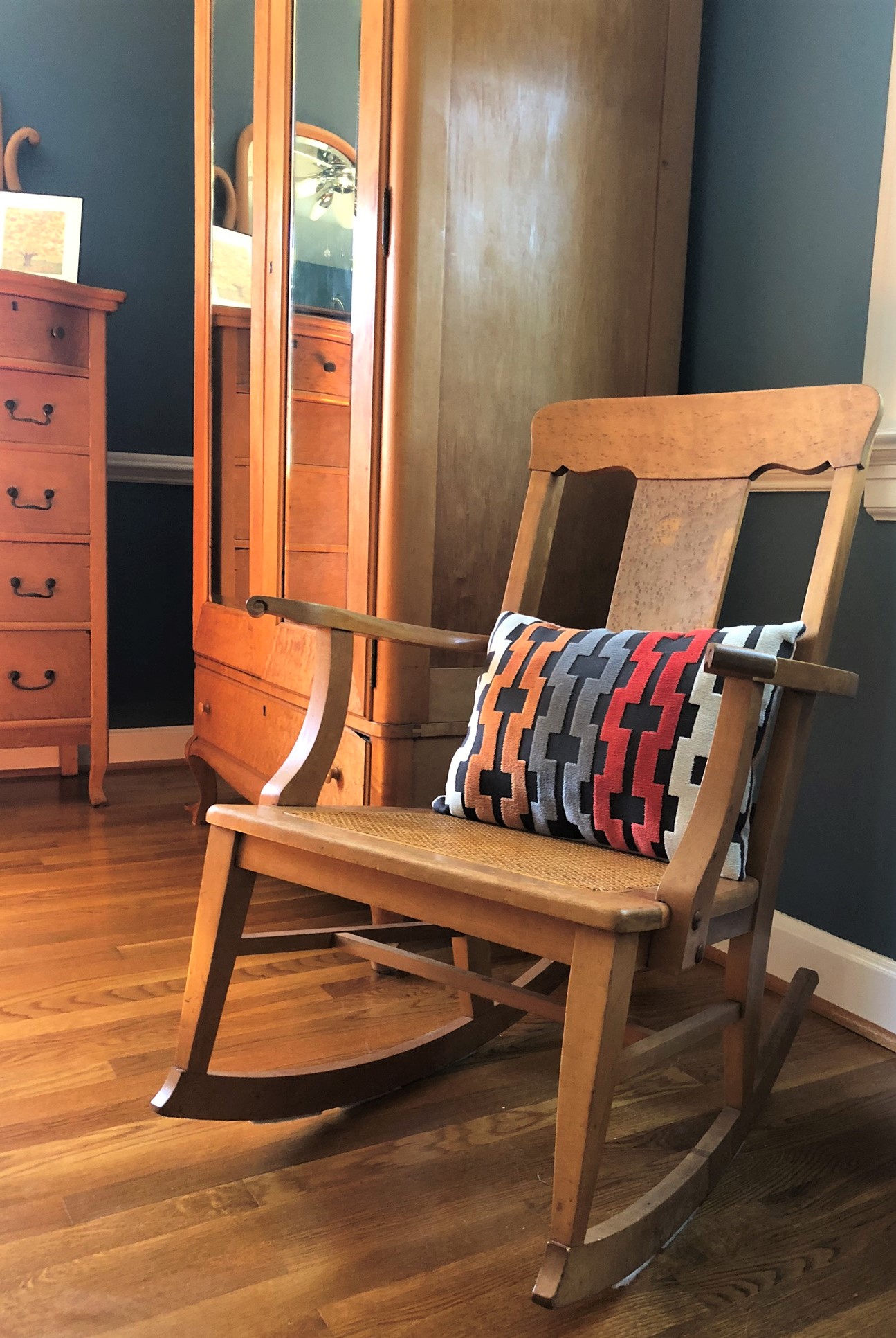 Bird's Eye Maple Rocking Chair