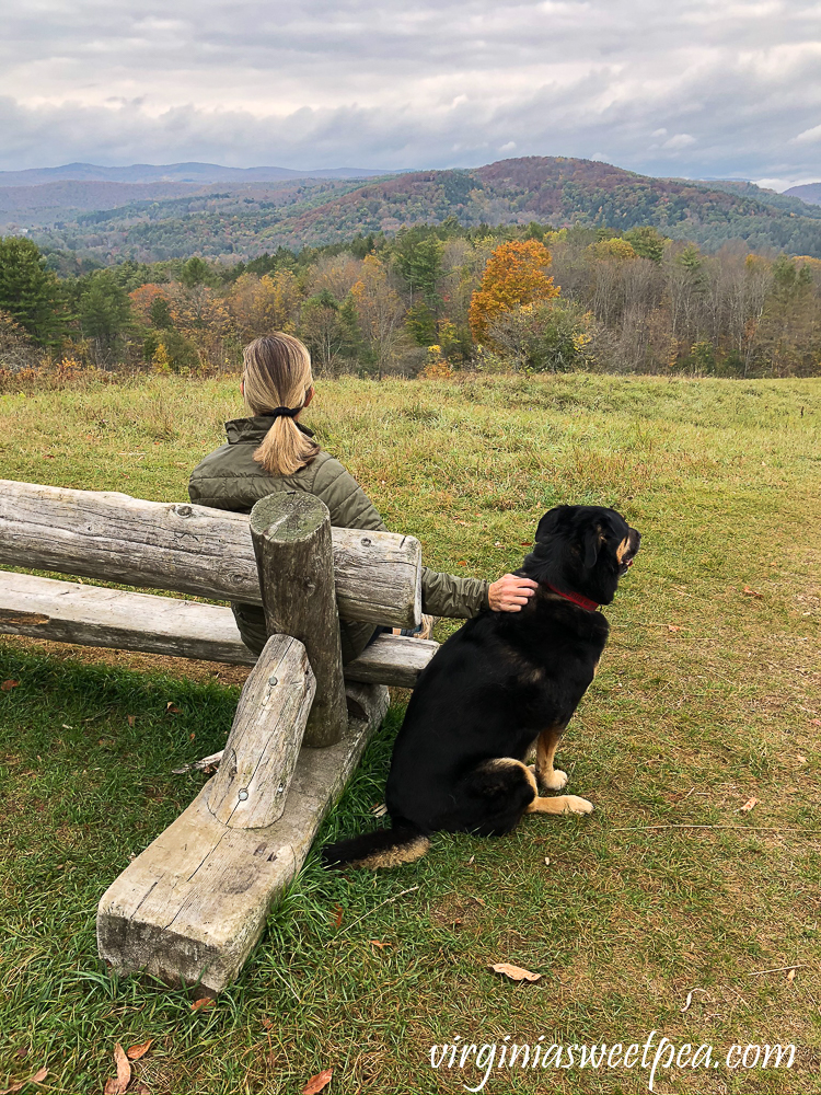 njoying the view from the summit of Mt. Peg in Woodstock, Vermont