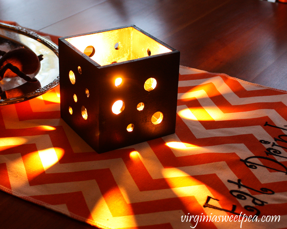 DIY square tea light holder