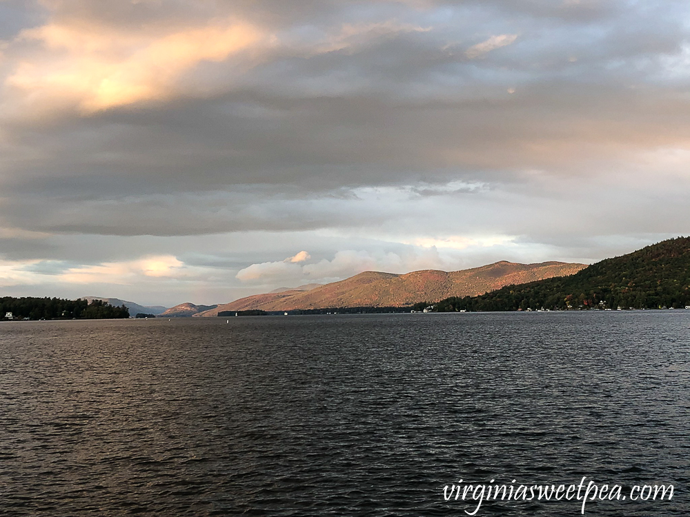 Evening view of Lake George