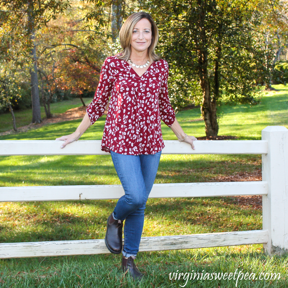 Stitch Fix Beacon Patty Roll-Tab Knit Top