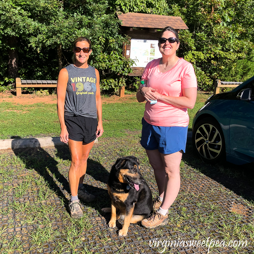 Hiking at Smith Mountain Lake State Park in Virginia.