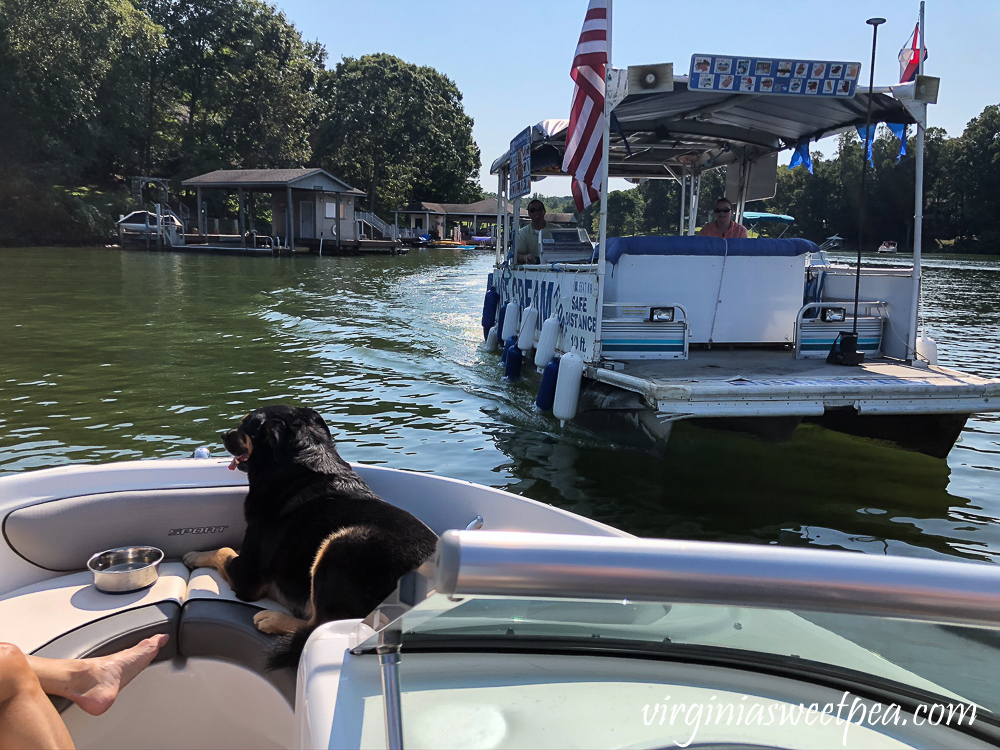 Ice Cream Boat at Smith Mountain Lake, Virginia