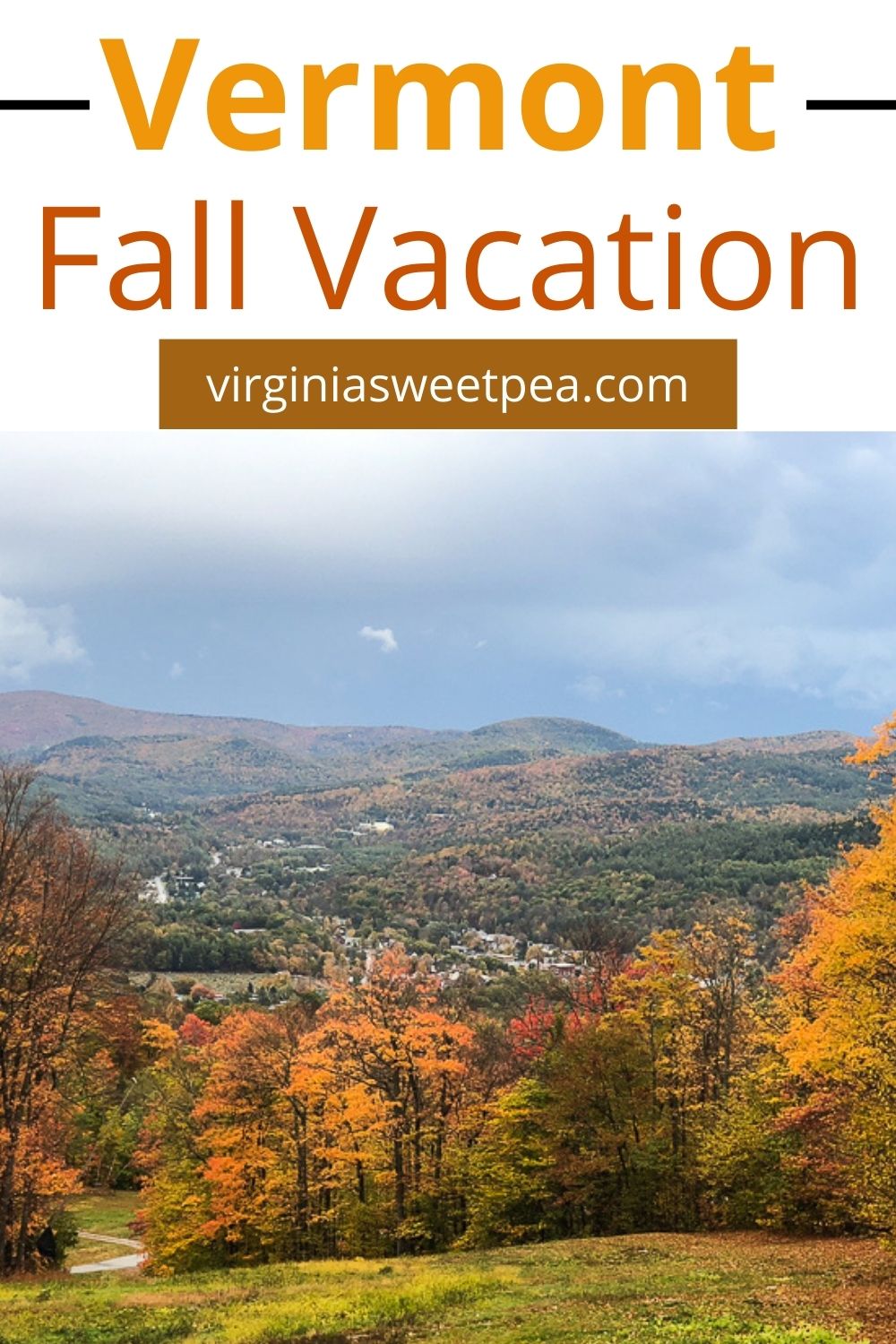 Fall Mountain scene from Okemo Mountain, Vermont