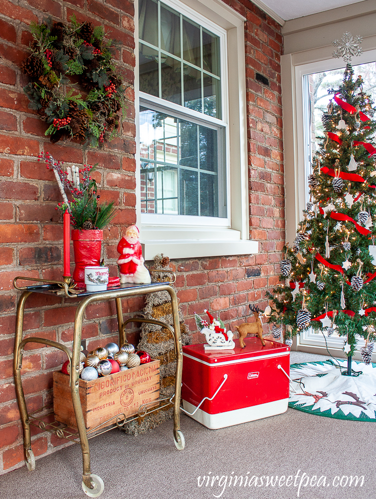 Vintage Style Christmas Porch Decorations