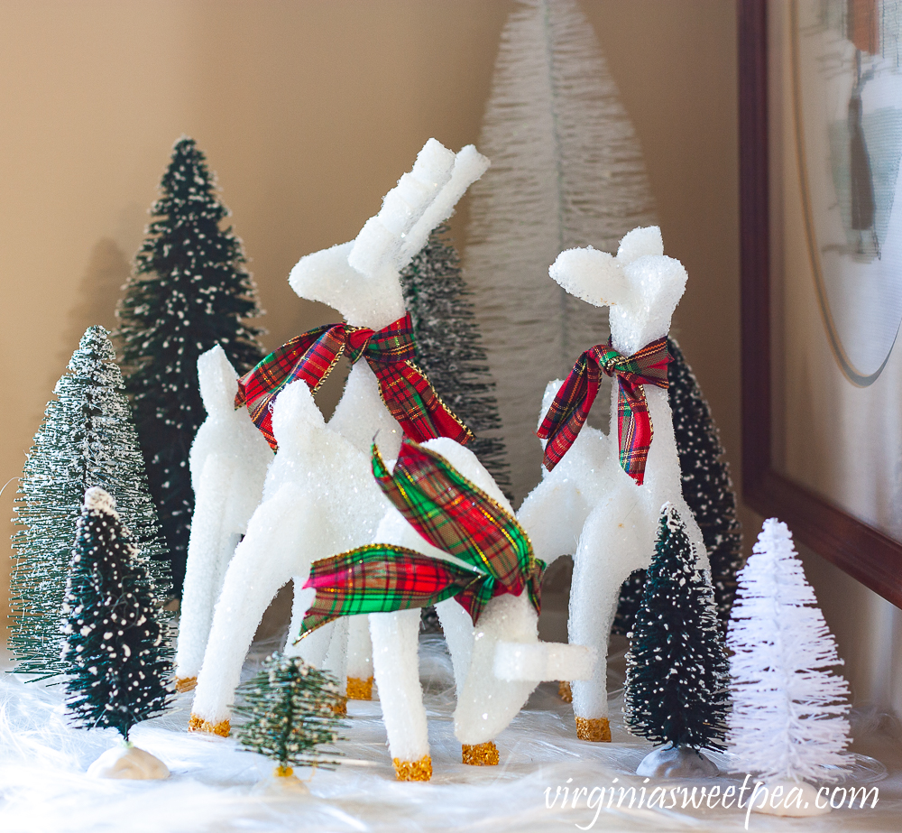 Reindeer crafted from styrofoam