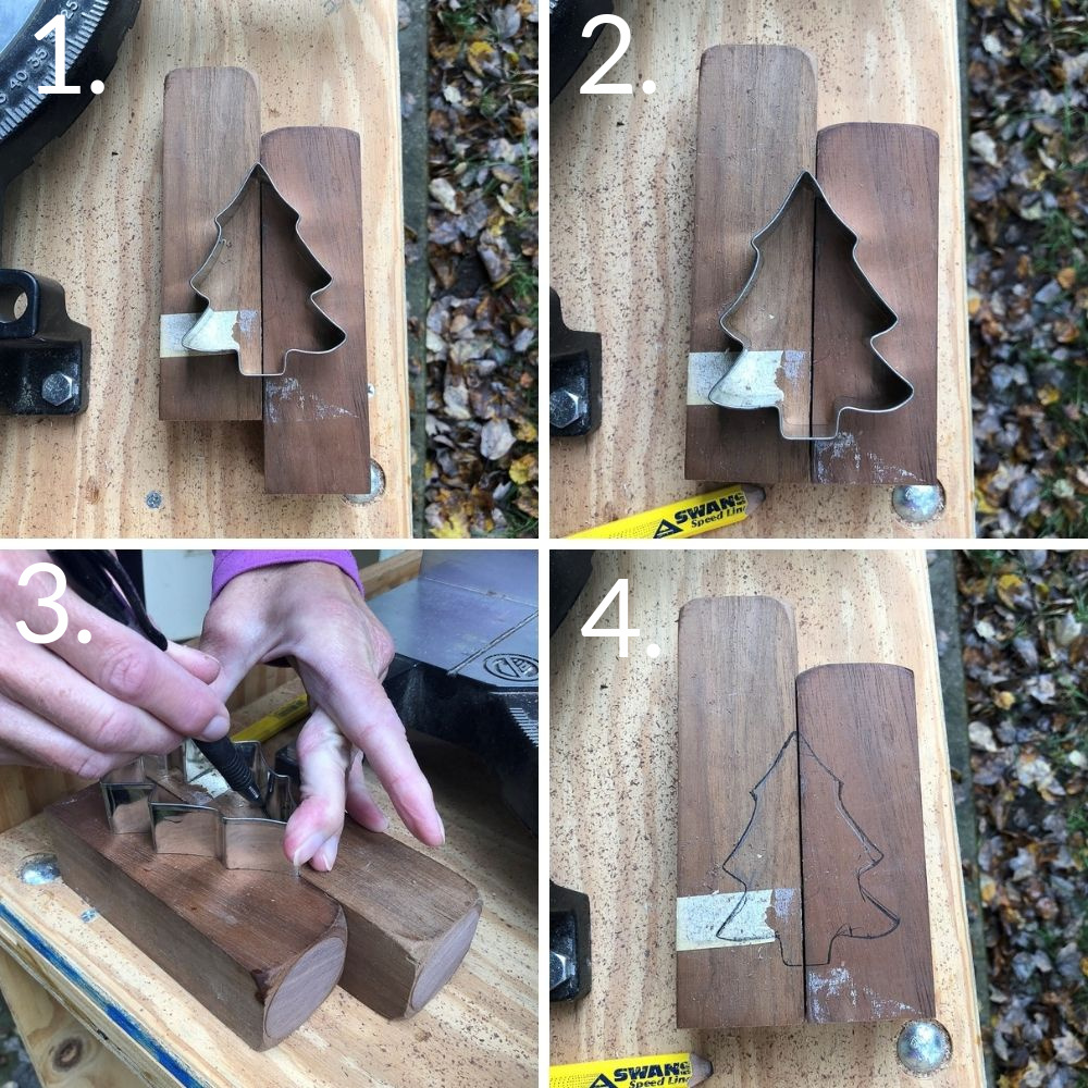 Steps to make a Wooden Candle Holder with a Tree Cutout