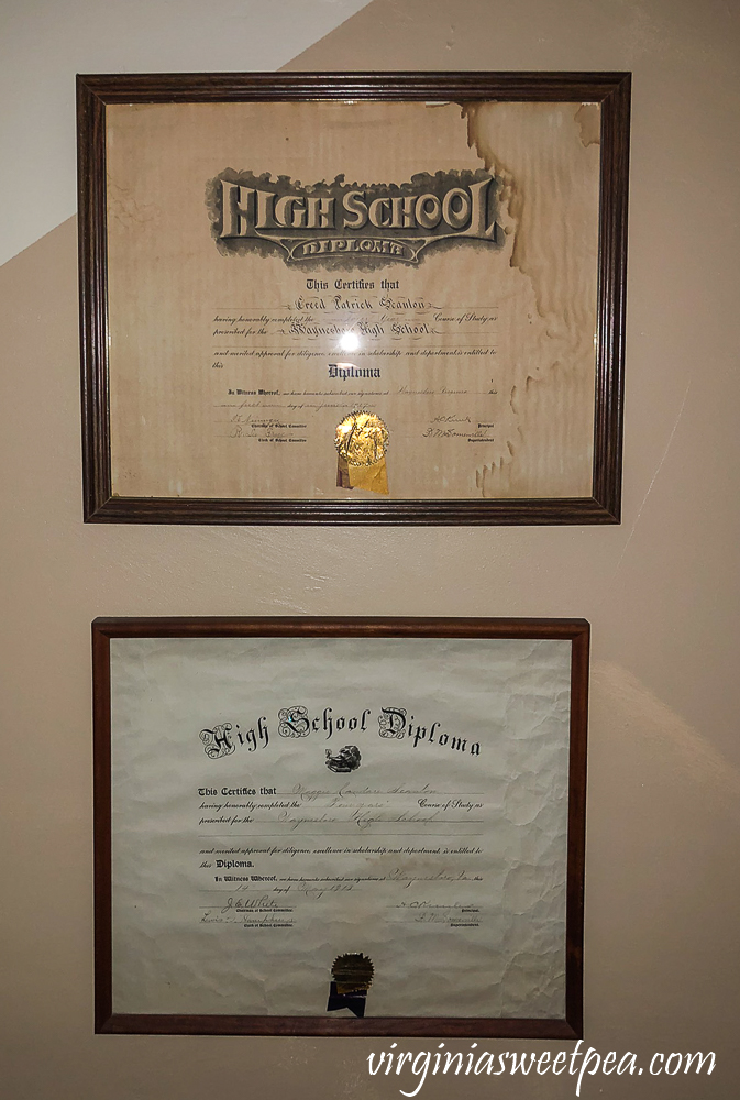 Antique Waynesboro High School, VA high school diplomas