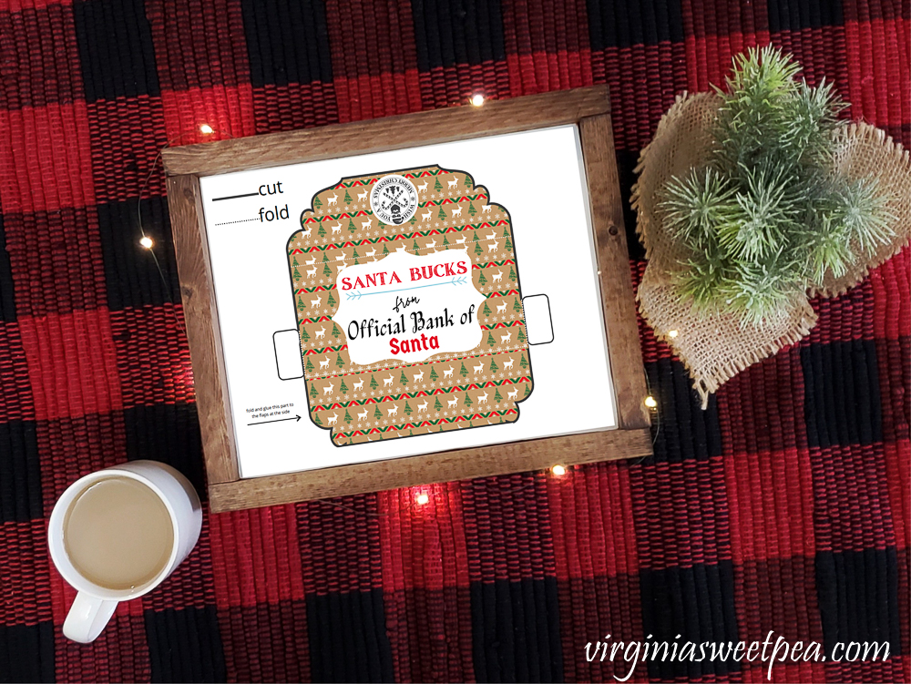 Free Printable Christmas Money Holder or Gift Card Holder