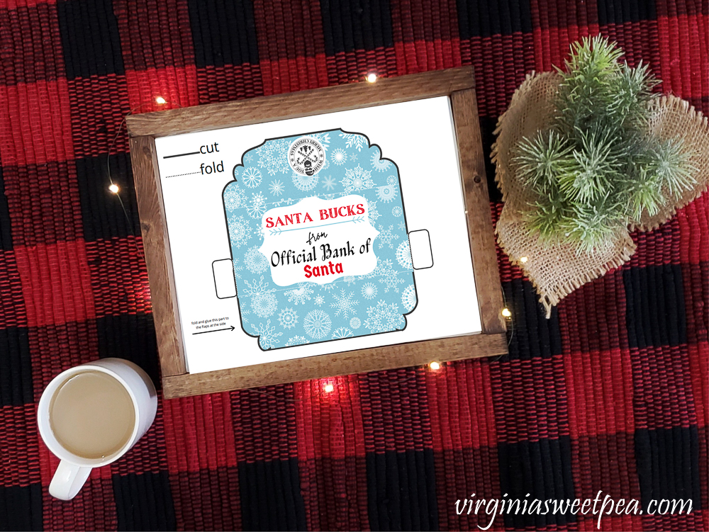 Free Printable Christmas Money Holder or Gift Card Holder