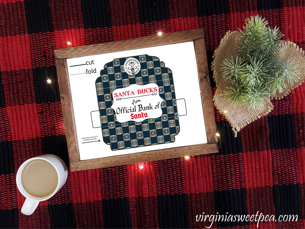 Free Printable Christmas Money Holder or Gift Card Holder