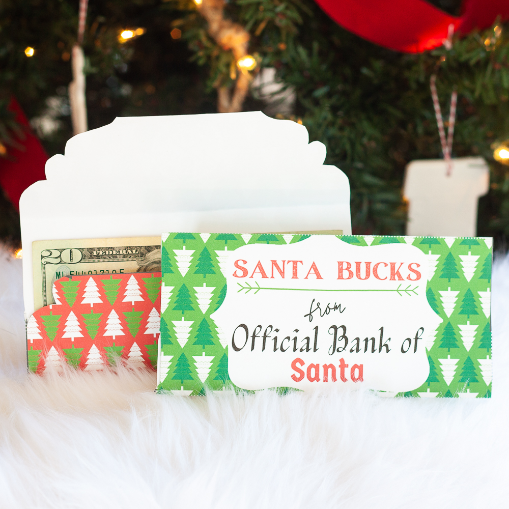 Free Printable Christmas Money Holders