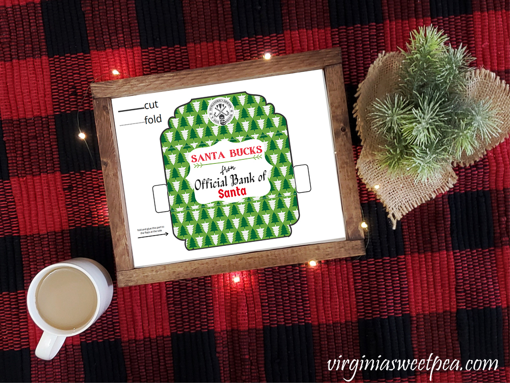 Free Printable Christmas Money Holder or Gift Card Holder