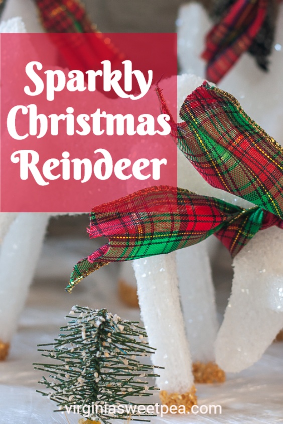 Christmas reindeer craft using styrofoam