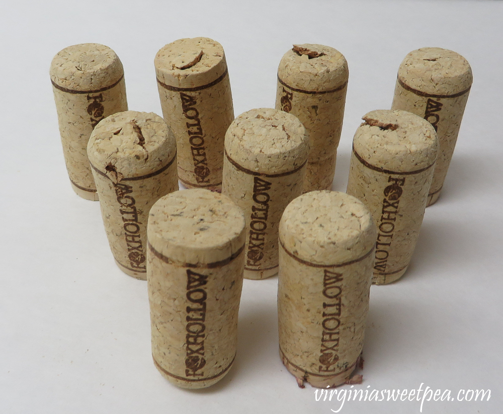 Nine Foxhollow wine corks