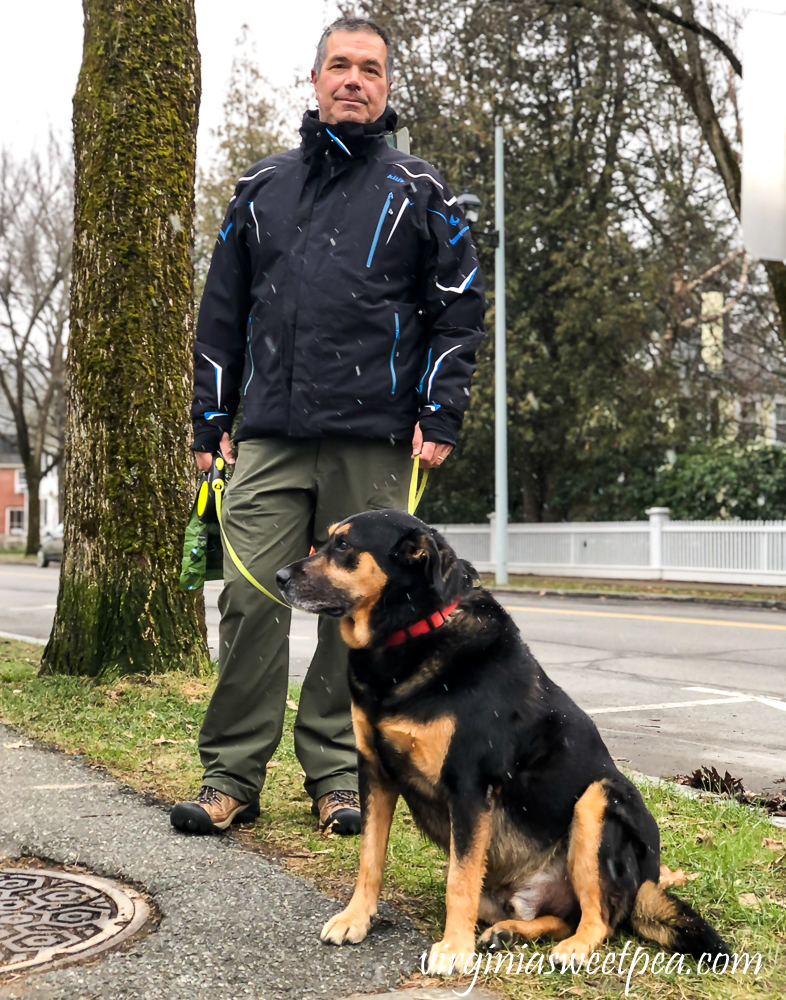 Sherman and David Skulina in Woodstock, Vermont Christmas 2020