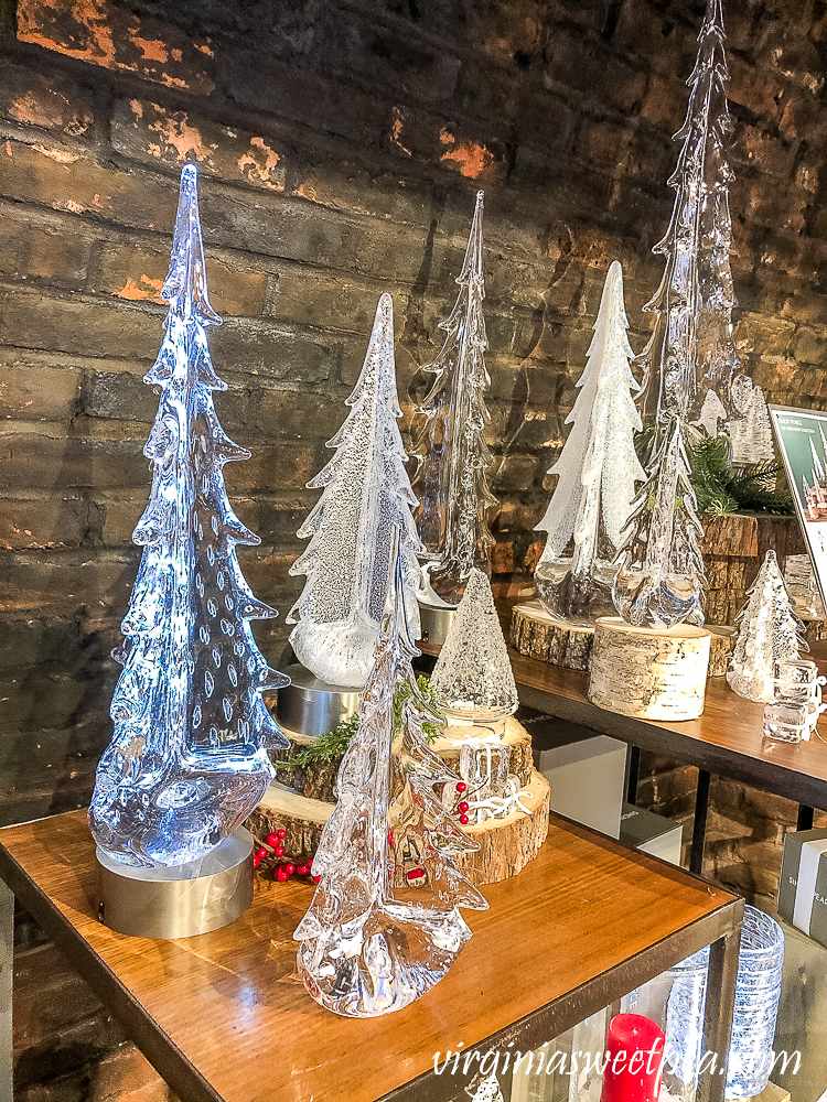 Glass trees at Simon Pierce, Quechee, Vermont