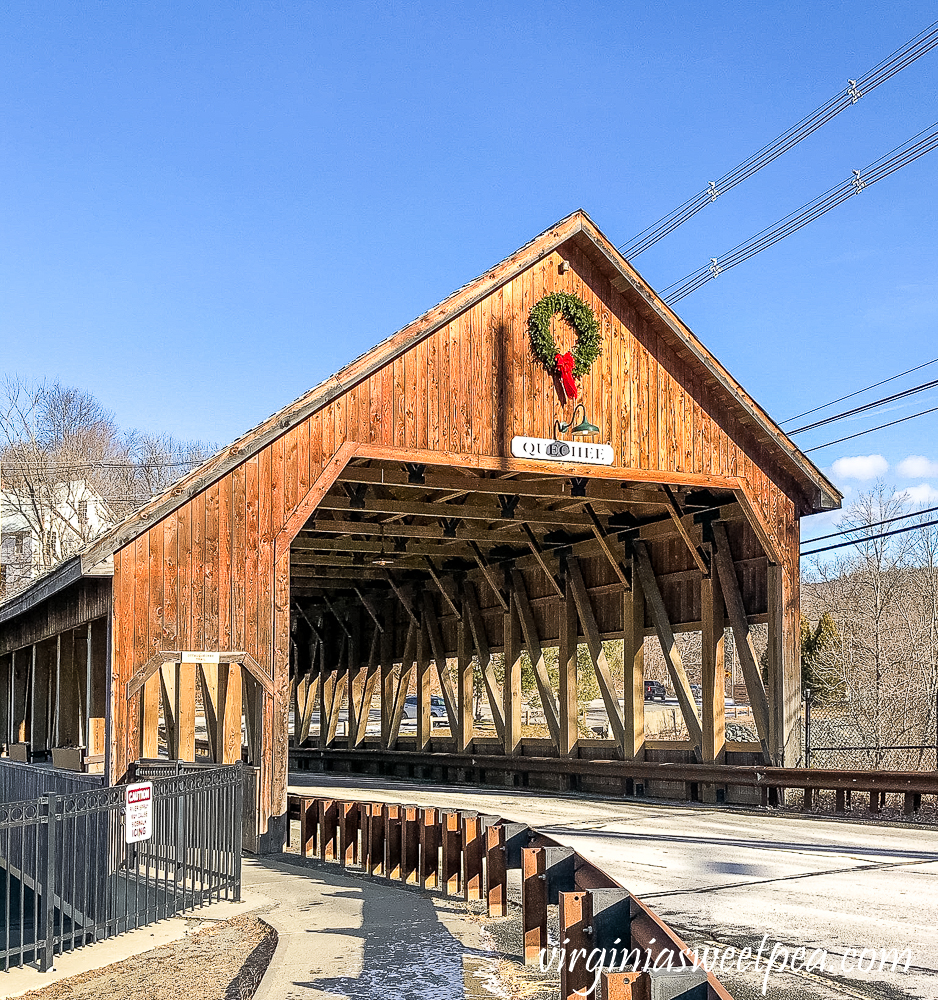 Quechee covered bridge in Quechee, Vermont