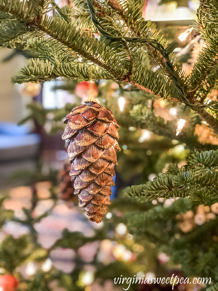 Christmas tree in the Woodstock Inn, Woodstock, Vermont