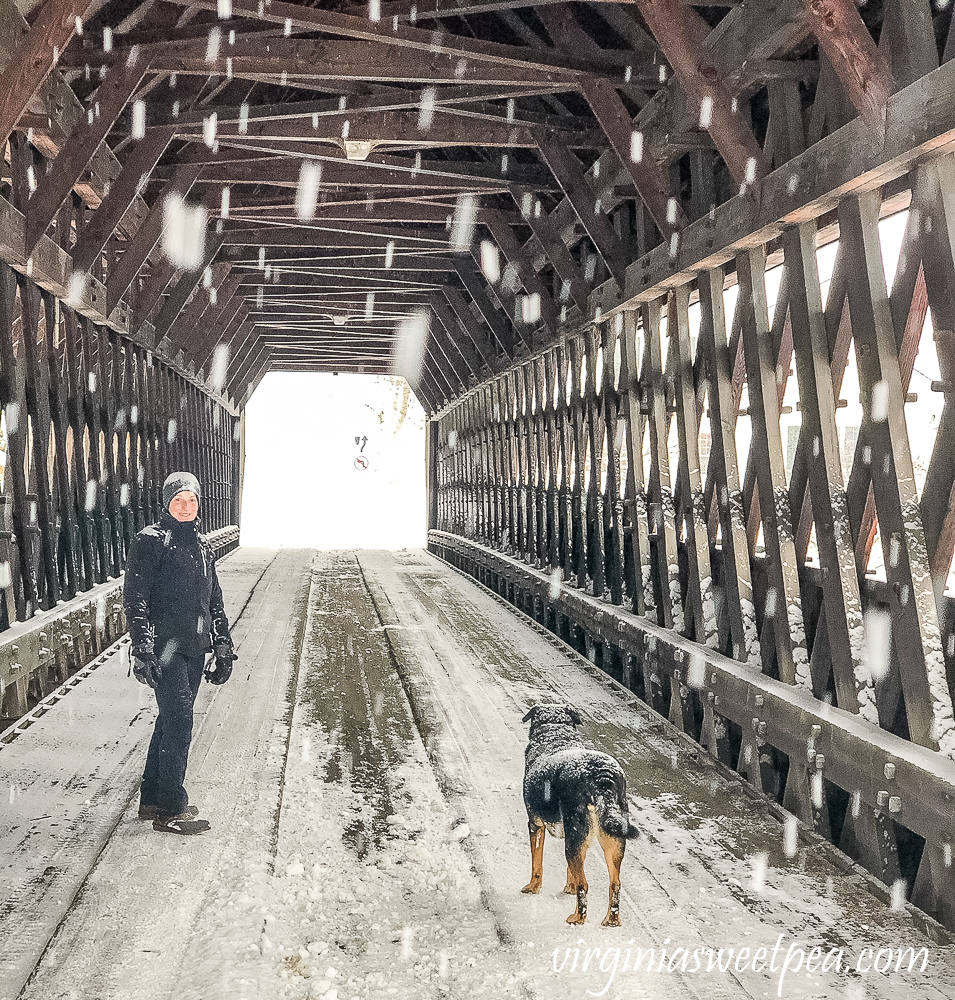 Middle Bridge in Woodstock, Vermont