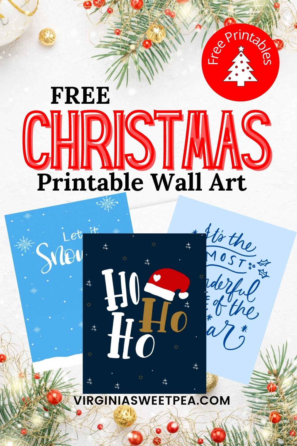 Free Christmas Printable Wall Art