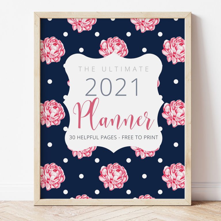 Free Printable 2021 Planner - Cover
