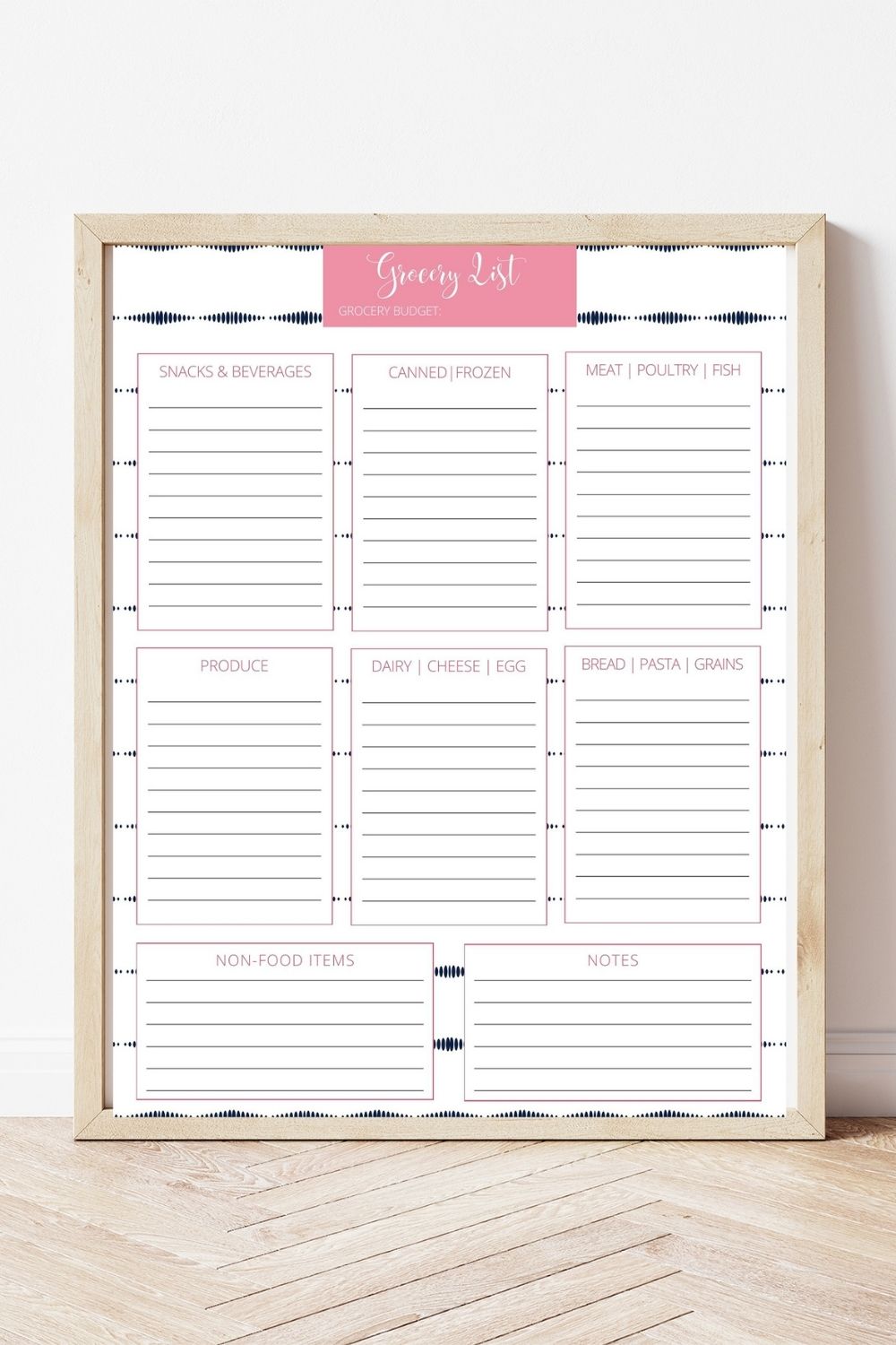 Free Printable Grocery List