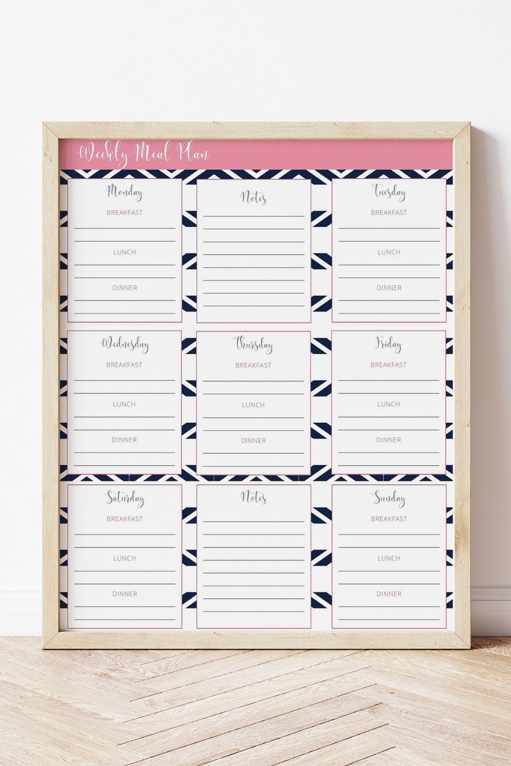 Free Printable Weekly Meal Plan Page