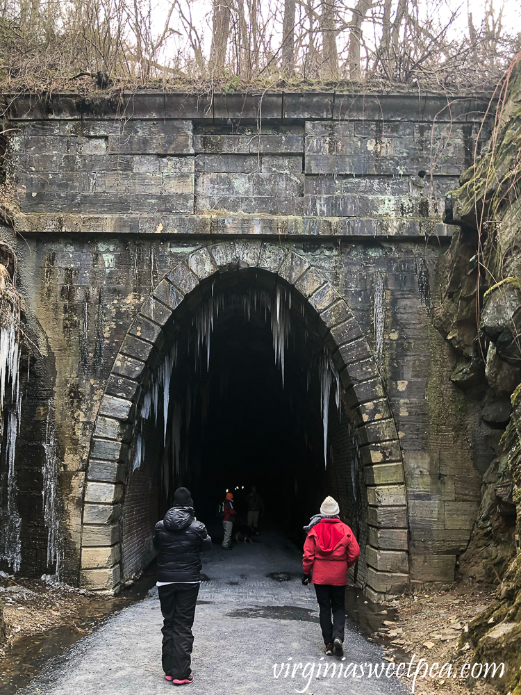 Entrance to the west end of the Blue Ridge Tunnel in Afton, Virginia