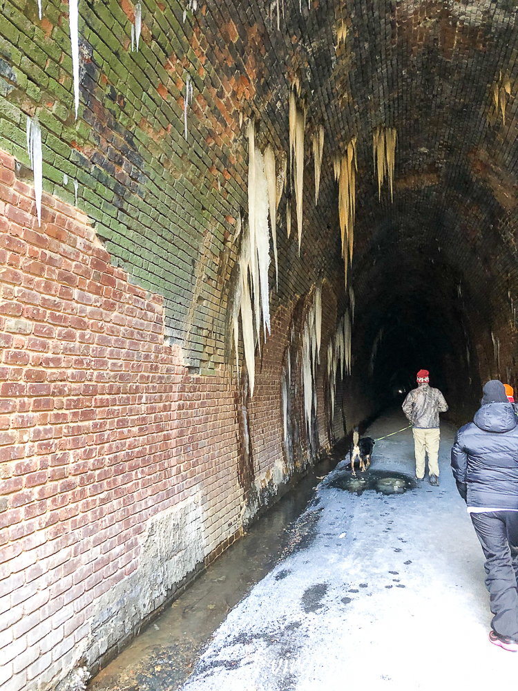 Interior of the Blue Ridge Tunnel in Afton, Virginia