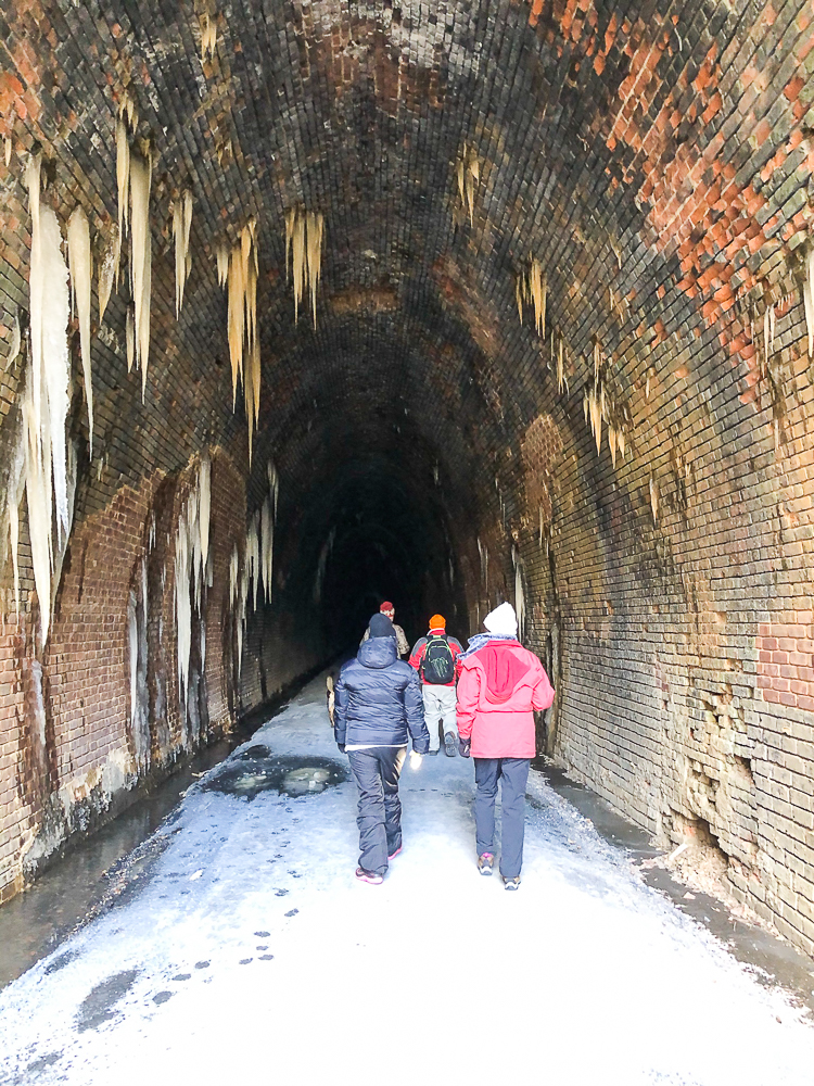 Interior of the Blue Ridge Tunnel in Afton, Virginia