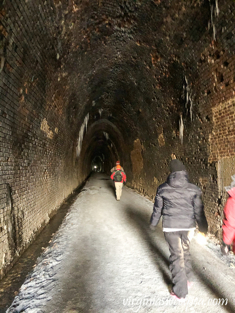 Interior of the Blue Ridge Tunnel in Afton, Virginia