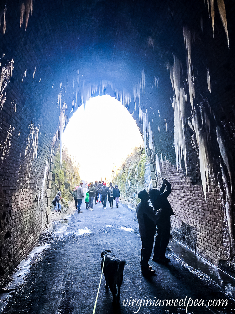 Icicles in The Blue Ridge Tunnel, December 2020