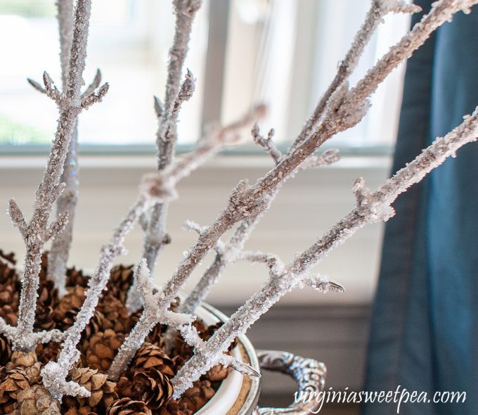 DIY Frosted Branches Sweet Pea