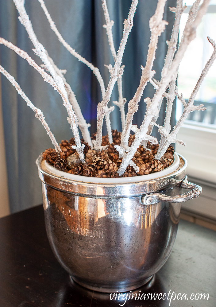 Engraved vintage ice bucket