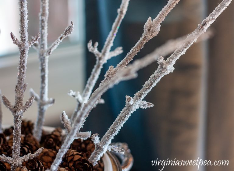 DIY Frosted Branches Sweet Pea