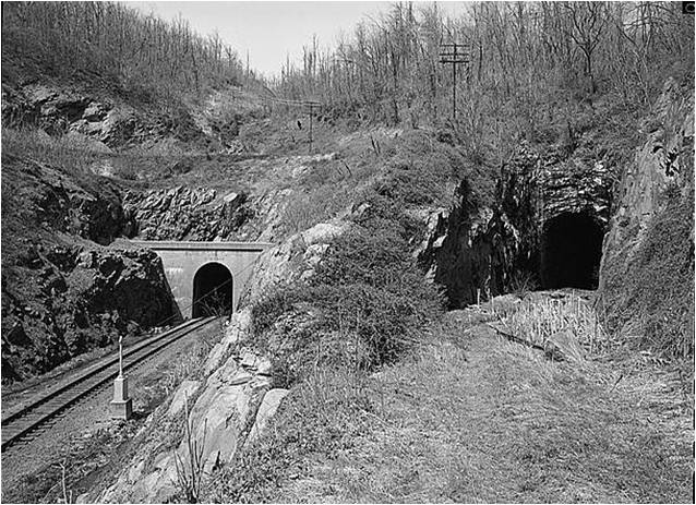 East Train Portals on Afton Mountain